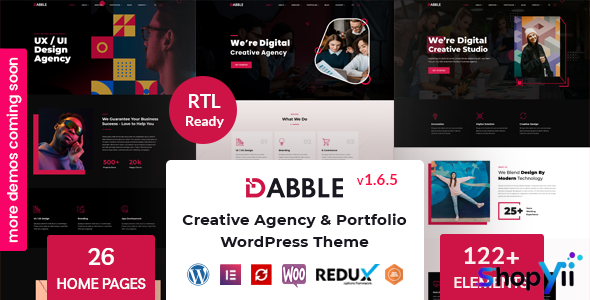 Dabble v1.5 - Creative Agency & Portfolio WordPress Theme