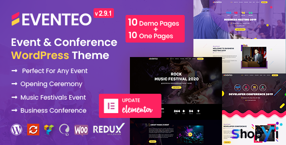 Eventeo v2.8.3 - Event & Conference WordPress Theme