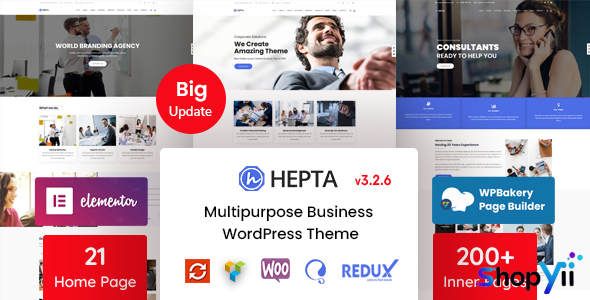Hepta v3.1.9 - Multipurpose Business WordPress Theme