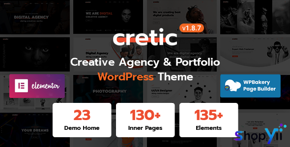 Cretic v1.8.0 - Creative Agency WordPress Theme