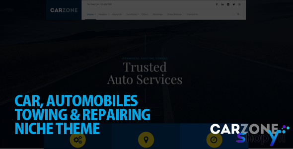 Car Zone v3.7 - Towing & Repair WordPress Theme