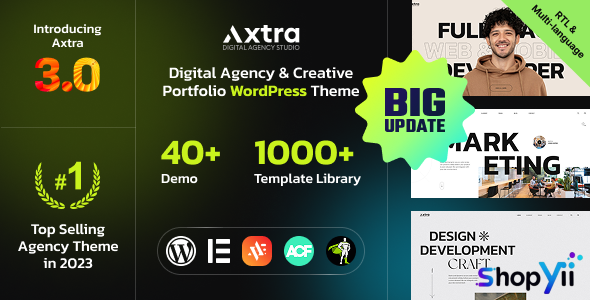 Axtra v1.3 - Digital Agency Creative Portfolio Theme