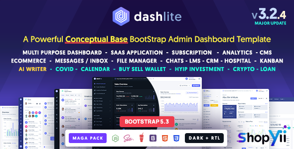 DashLite v2.4 - Bootstrap Responsive Admin Dashboard Template