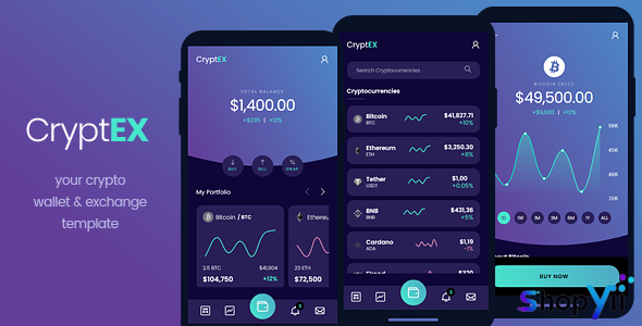 Cryptex v1.0 - Mobile HTML Template
