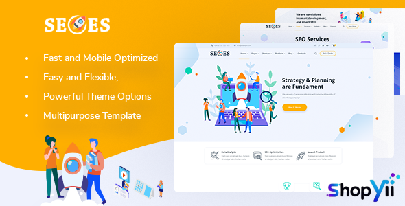 Seoes v1.0.7 - Marketing Agency WordPress Theme