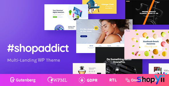 Shopaddict v1.0.4 - WordPress Landing Pages To Sell Anything