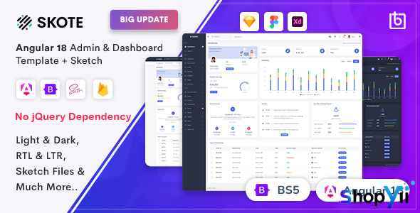 Skote v3.3.0 - Angular 13 Admin & Dashboard Template + Sketch
