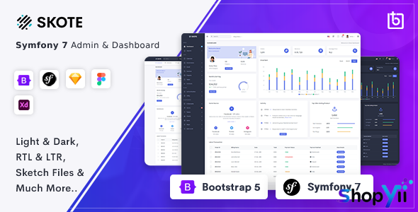 Skote - Symfony Admin & Dashboard Template