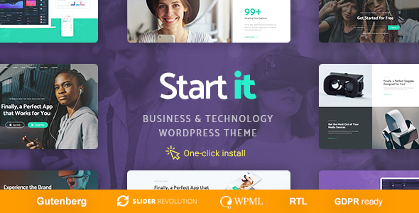 Start It v1.0.9 - Technology & Startup WP Theme
