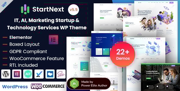StartNext v4.0.0 - IT Startups WordPress Theme