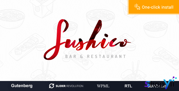 Sushico v1.0.7 - Sushi and Asian Food Restaurant WordPress Theme