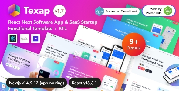 Texap v1.0 - Next.js Strapi App & SaaS Startup Template