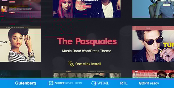 The Pasquales v1.0.8 - Music Band, DJ and Artist WP Theme