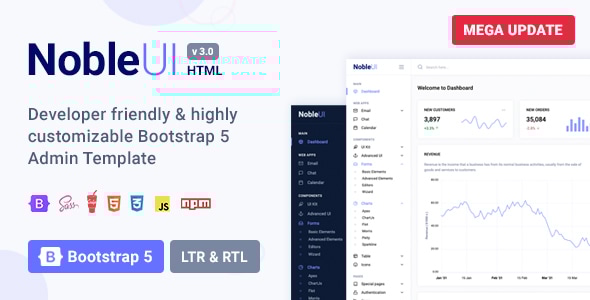 NobleUI v1.4 - Admin & Dashboard Template