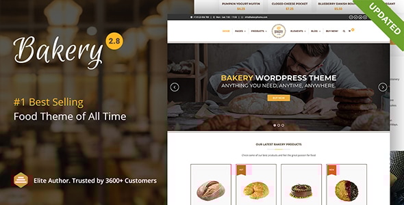 Bakery v2.6 - WordPress Cake & Food Theme