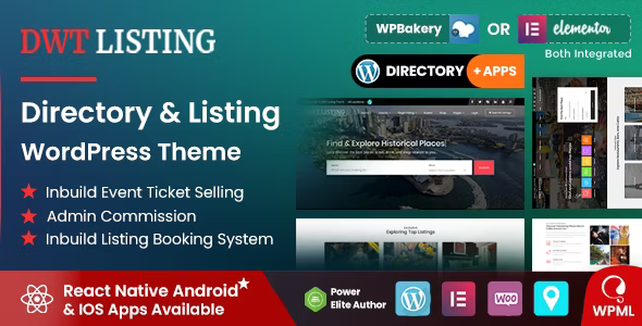 DWT v3.1.5 - Directory & Listing WordPress Theme