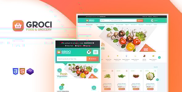 Groci v1.9.9 - Organic Food and Grocery Market WordPress Theme