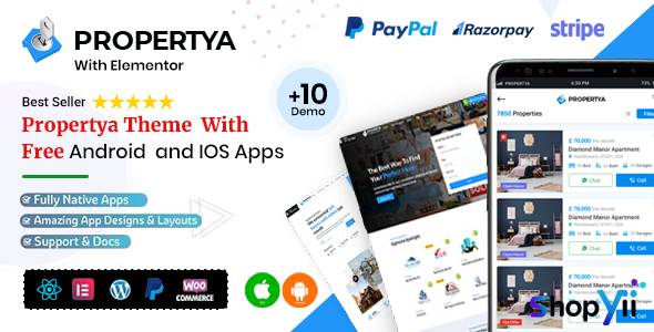 Propertya v1.0.7 - Real Estate WordPress Theme