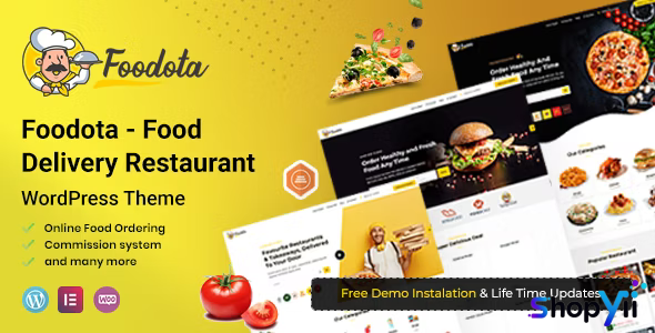 Foodota v1.0.5 - Online Food Delivery WordPress Theme