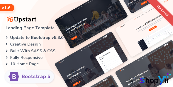 Upstart v1.5 - Responsive Landing Template