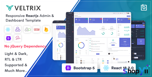 Veltrix v1.0 - React Js Admin & Dashboard Template