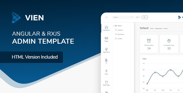 Vien v1.0 - Angular Admin Template