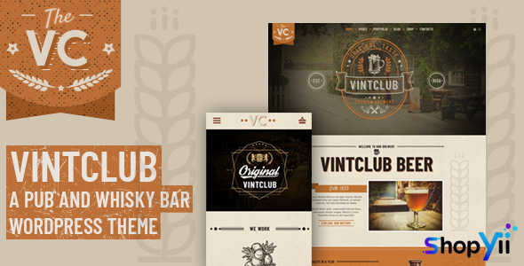 VintClub v1.0.7 - A Pub and Whisky Bar WordPress Theme