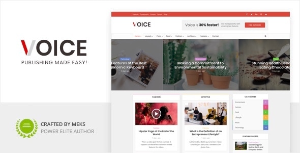 Voice v2.9.4 - Clean News/Magazine WordPress Theme
