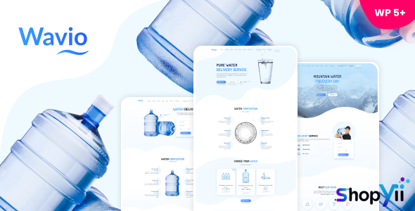 Wavio v1.2.1 - Bottled Water Delivery WordPress Theme
