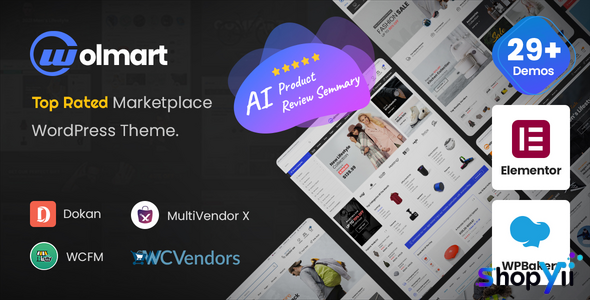 Wolmart v1.0 - Multi-Vendor Marketplace WooCommerce Theme