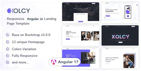 Xolcy v1.0 - Angular Js Landing Page Template