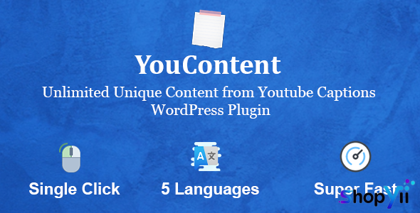 YouContent v1.0 - Unlimited Unique Content Generator from Youtube Captions