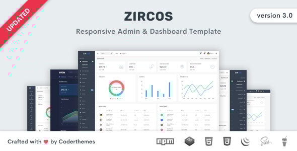 Zircos v3.0.0 - Bootstrap 4 Admin & Dashboard Template