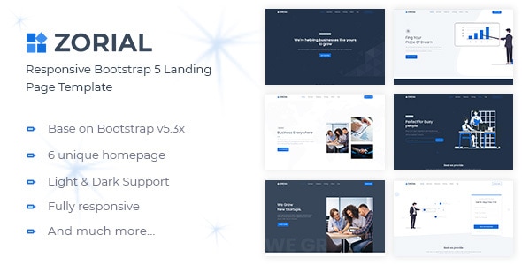 Zorial v1.0 - Landing Page Template
