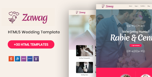 Zawag v1.0 - Responsive HTML5 Wedding Template