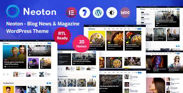 Neoton v1.0.1 - News Magazine WordPress Theme