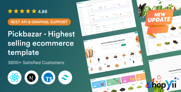 PickBazar v5.0.2 - React Ecommerce Template with Next JS, GraphQL, React Hooks & REST API