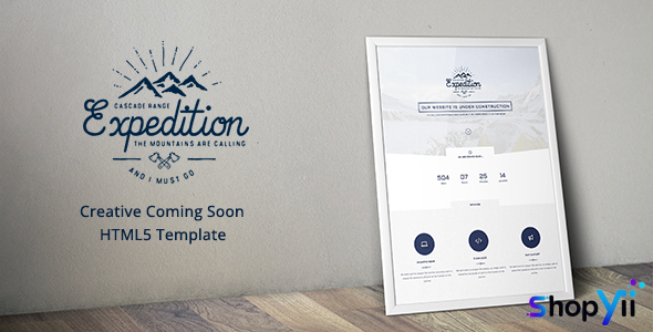 Expedition - Creative Coming Soon HTML5 Template