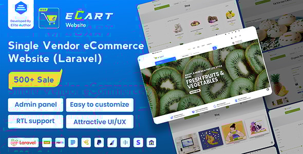 eCart Web v5.0.1 - eCommerce Store Website with Laravel