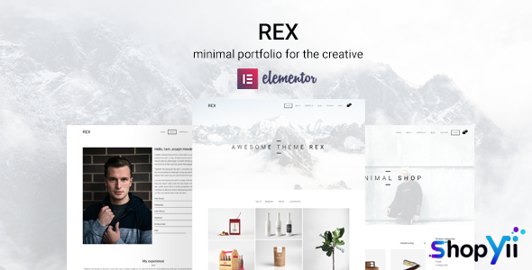 Rex v4.0.0 - Minimal WordPress Portfolio Theme