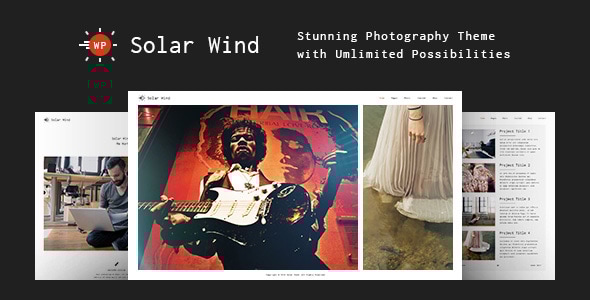 SolarWind v1.4.1 - Photography WordPress Theme