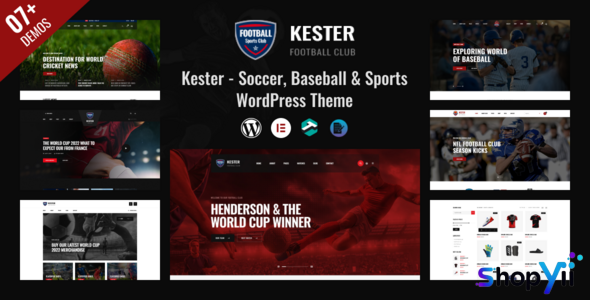 Kester v1.1.7 - Soccer Club & Sports News WordPress Theme