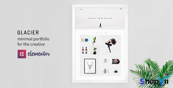Glacier v5.0 - Minimal WordPress Portfolio Theme