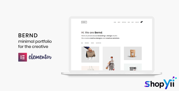 Bernd v3.0.0 - Minimal WordPress Portfolio Theme