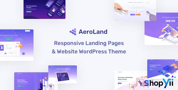 AeroLand v4.0 - App Landing Software Website WordPress Theme