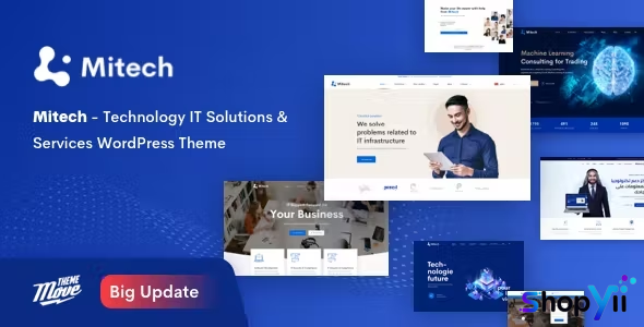 Mitech v1.6.4 - Technology IT Solutions & Services WordPress Theme