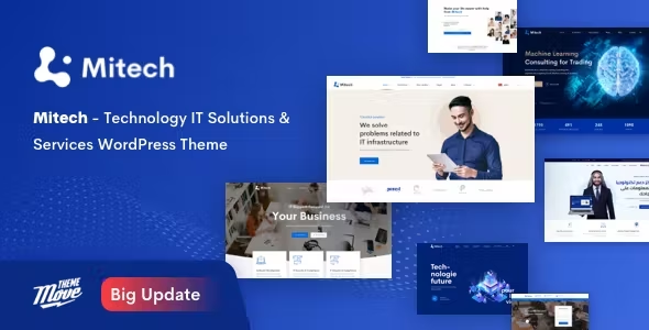 Mitech v1.3.5 - Technology IT Solutions & Services WordPress Theme