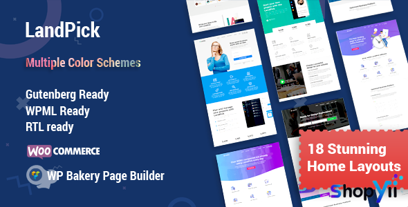 Landpick v1.4.1 - Multipurpose Landing Pages WordPress Theme