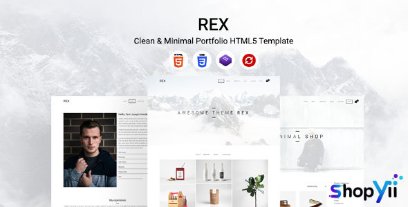 Rex - Clean & Minimal Portfolio HTML5 Template