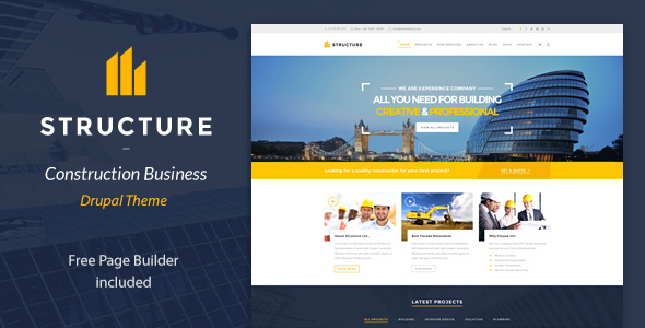Structure v1.0 - Construction Drupal Theme